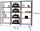 Simonrack Regal OFFICLICK 8425437108938 anthrazit, weiß 270,0 x 40,0 x 210,0 cm  ( 8425437108938 )