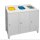 ADB Mülltrenner 3x 120,0 l lichtgrau, 1 St.