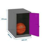 Simonrack Spind SIMONLOCKER DISM anthrazit, pink...