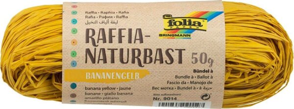 folia Naturbast matt bananengelb 0,5 mm x 50,0 g