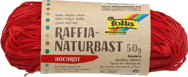 folia Naturbast matt hochrot 0,5 mm x 50,0 g