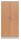 Gürkan Stahlschrank 100119 buche, weißaluminium 4 Fachböden 92,0 x 42,0 x 195,0 cm, aufgebaut, 1 St.