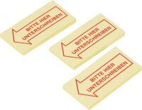 inFO Haftmarker gelb "BITTE HIER UNTERSCHREIBEN" 3x 50 Streifen