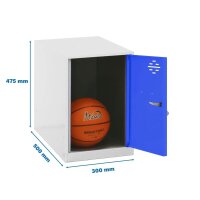 Simonrack Spind SIMONLOCKER DISM weiß, blau...