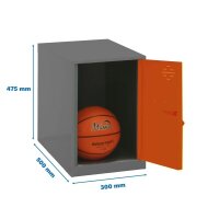 Simonrack Spind SIMONLOCKER DISM anthrazit, orange...