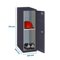 Simonrack Spind SIMONLOCKER DISM anthrazit 8425437116759, 1 Schließfach 30,0 x 50,0 x 91,5 cm