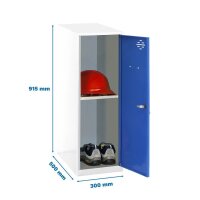 Simonrack Spind SIMONLOCKER DISM weiß, blau...