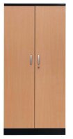 Gürkan Stahlschrank 100125 tiefschwarz, buche 4...