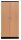 Gürkan Stahlschrank 100125 tiefschwarz, buche 4 Fachböden 92,0 x 42,0 x 195,0 cm, aufgebaut, 1 St.