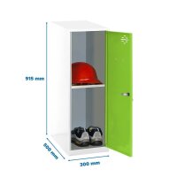 Simonrack Spind SIMONLOCKER DISM weiß, grün...