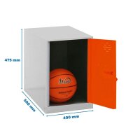Simonrack Spind SIMONLOCKER DISM grau, orange...