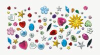 folia Schmucksteine mehrfarbig Fun 800 Teile, 1 Pack