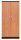 Gürkan Stahlschrank 100127 tiefschwarz, erle 4 Fachböden 92,0 x 42,0 x 195,0 cm, aufgebaut, 1 St.
