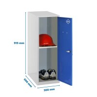 Simonrack Spind SIMONLOCKER DISM blau, grau 8425437116674, 1 Schließfach 30,0 x 50,0 x 91,5 cm