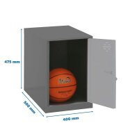 Simonrack Spind SIMONLOCKER DISM anthrazit, grau...