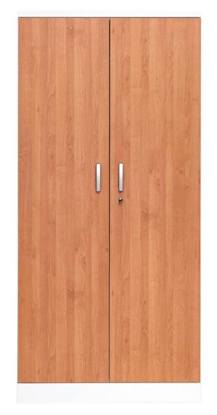 Gürkan Stahlschrank 100115 verkehrsweiß, erle 4 Fachböden 92,0 x 42,0 x 195,0 cm, aufgebaut, 1 St.