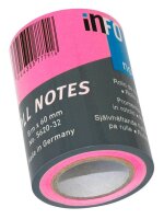 inFO Ersatzrolle Haftnotizen-Rolle 5620-32 pink, 1 Rolle