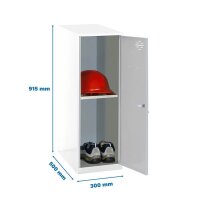 Simonrack Spind SIMONLOCKER DISM weiß, grau...