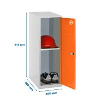 Simonrack Spind SIMONLOCKER DISM grau, orange...