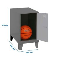 Simonrack Spind SIMONLOCKER DISM anthrazit, grau...