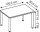 HAMMERBACHER HS12 höhenverstellbarer Schreibtisch lichtgrau rechteckig, 4-Fuß-Gestell silber 120,0 x 80,0 cm