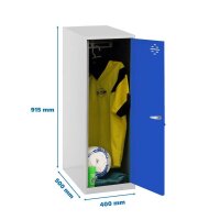 Simonrack Spind SIMONLOCKER DISM SINGLE blau, grau...
