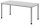 HAMMERBACHER HS16 höhenverstellbarer Schreibtisch lichtgrau rechteckig, 4-Fuß-Gestell silber 160,0 x 80,0 cm