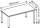 HAMMERBACHER HS16 höhenverstellbarer Schreibtisch lichtgrau rechteckig, 4-Fuß-Gestell silber 160,0 x 80,0 cm