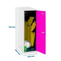 Simonrack Spind SIMONLOCKER DISM SINGLE weiß, pink...