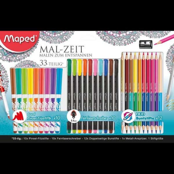 maped Mal-Zeit Malset farbsortiert, 1 Set