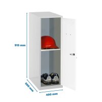 Simonrack Spind SIMONLOCKER DISM grau, weiß 8425437119231, 1 Schließfach 40,0 x 50,0 x 91,5 cm