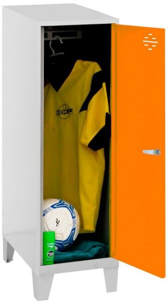 Simonrack Spind SIMONLOCKER DISM SINGLE grau, orange 8425437120282, 1 Schließfach 30,0 x 50,0 x 101,5 cm