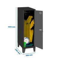 Simonrack Spind SIMONLOCKER DISM SINGLE anthrazit 8425437120336, 1 Schließfach 30,0 x 50,0 x 101,5 cm