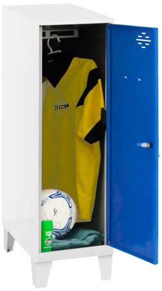 Simonrack Spind SIMONLOCKER DISM SINGLE weiß, blau 8425437120381, 1 Schließfach 30,0 x 50,0 x 101,5 cm