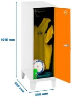 Simonrack Spind SIMONLOCKER DISM SINGLE weiß,...