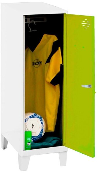 Simonrack Spind SIMONLOCKER DISM SINGLE weiß, grün 8425437120435, 1 Schließfach 30,0 x 50,0 x 101,5 cm
