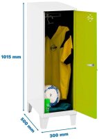 Simonrack Spind SIMONLOCKER DISM SINGLE weiß,...