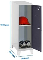 Simonrack Spind SIMONLOCKER DISM SINGLE anthrazit, grau...