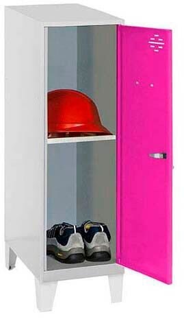 Simonrack Spind SIMONLOCKER DISM SINGLE grau, pink 8425437120732, 1 Schließfach 30,0 x 50,0 x 101,5 cm