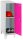 Simonrack Spind SIMONLOCKER DISM SINGLE grau, pink 8425437120732, 1 Schließfach 30,0 x 50,0 x 101,5 cm