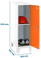 Simonrack Spind SIMONLOCKER DISM weiß, orange...