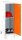 Simonrack Spind SIMONLOCKER DISM weiß, orange 8425437120855, 1 Schließfach 30,0 x 50,0 x 101,5 cm
