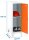 Simonrack Spind SIMONLOCKER DISM weiß, orange 8425437120855, 1 Schließfach 30,0 x 50,0 x 101,5 cm
