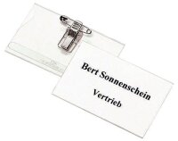 DURABLE Namensschilder mit Kombiklemme 9,0 x 5,4 cm, 20 St.