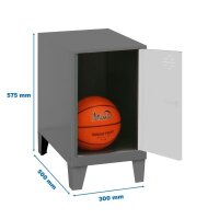 Simonrack Spind SIMONLOCKER DISM anthrazit, weiß...