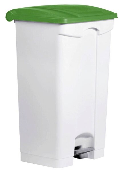 helit Mülleimer 90,0 l weiß, grün, 1 St.