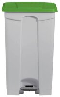 helit Mülleimer 90,0 l weiß, grün, 1 St.