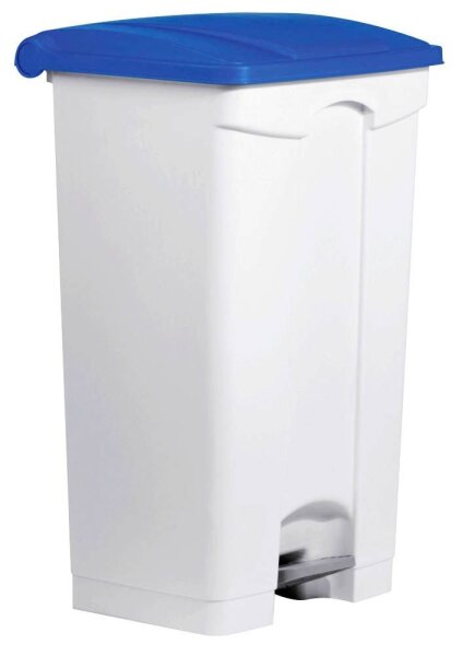 helit Mülleimer 90,0 l weiß, blau, 1 St.