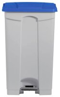 helit Mülleimer 90,0 l weiß, blau, 1 St.