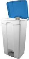 helit Mülleimer 90,0 l weiß, blau, 1 St.